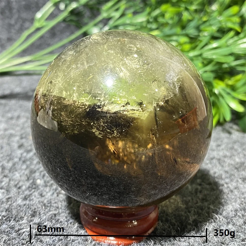 Цитрин дымчатый кварц Радужный шар натуральные камни и хрустальный