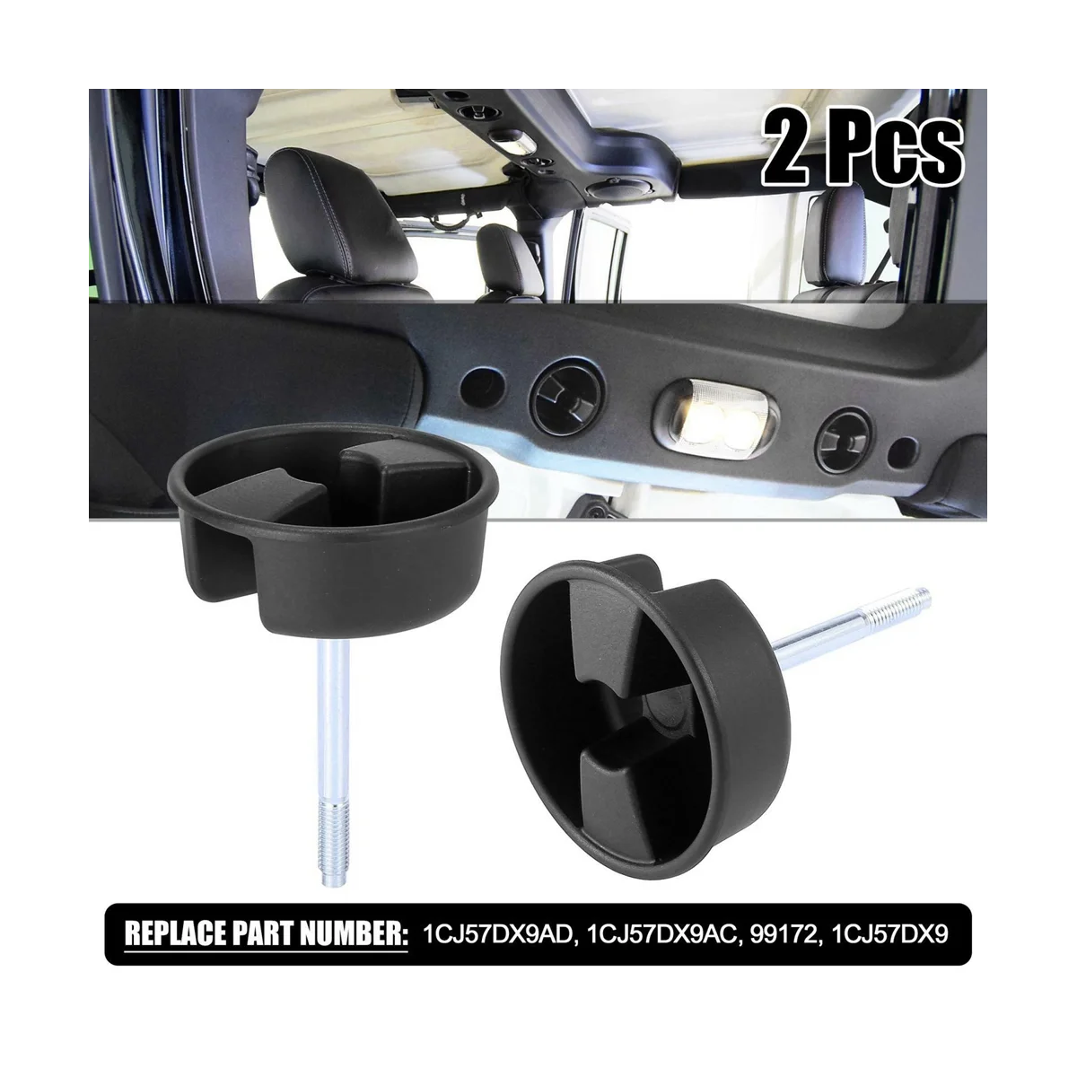 

2 шт., крепежные винты для Wrangler JK 2007-2017 1CJ57DX9AD