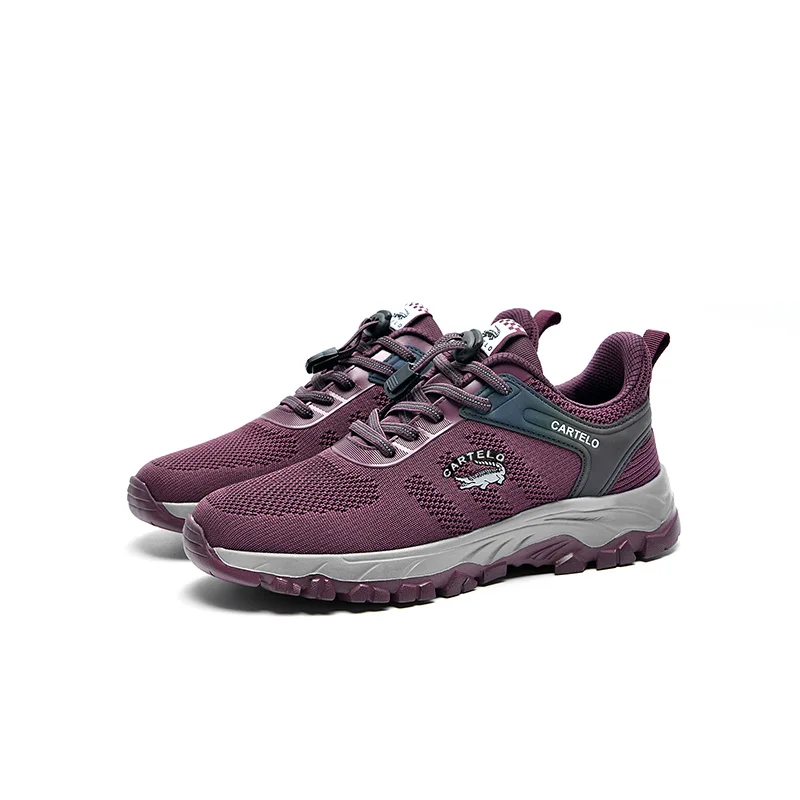 CARTELO Summer New Breathable Women's Running Shoes Mesh Design Ladies Vulcanized Shoes Fashion Flats Females Outdoor Sneakers