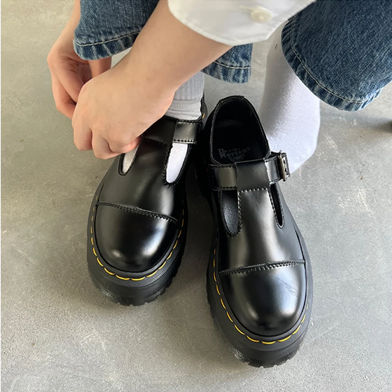 

Autumn Mary Janes Lolita Women Shoes 2022 New Fashion Flats Platform Oxford Shoes Sandals Retro Casual PU Leather Ladies Zapatos