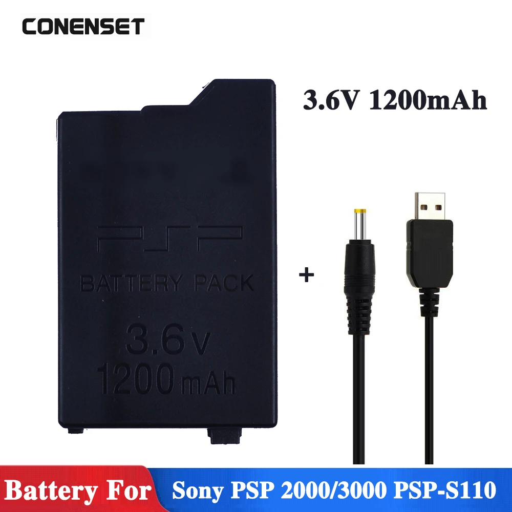 

1200mAh 3.6V Replacement PSP Battery for Sony PSP2000 PSP3000 PSP S110 Gamepad For PlayStation Portable Controller Batteries