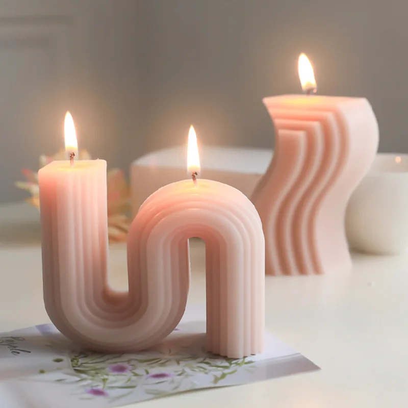 

S-shaped Natural Scent Creative Scented Candle Set Aromatherapy Candle Soy Wax Bedroom Decorative Ornaments birthday gift Compan