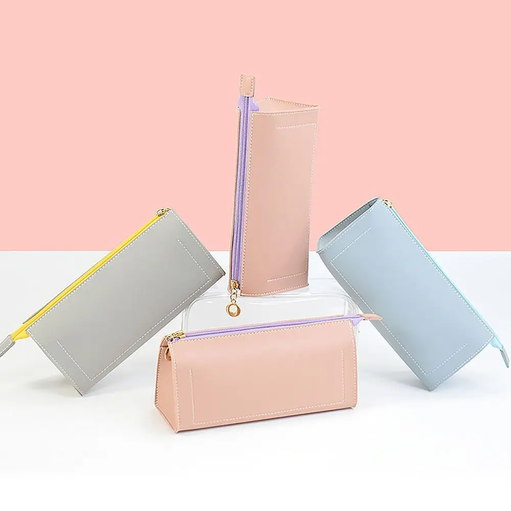 

Школьные принадлежности, сумка для хранения канцелярских принадлежностей, портативная Женская многофункциональная сумка для кистей для макияжа, коробка для канцелярских принадлежностей, школьный портфель для студентов