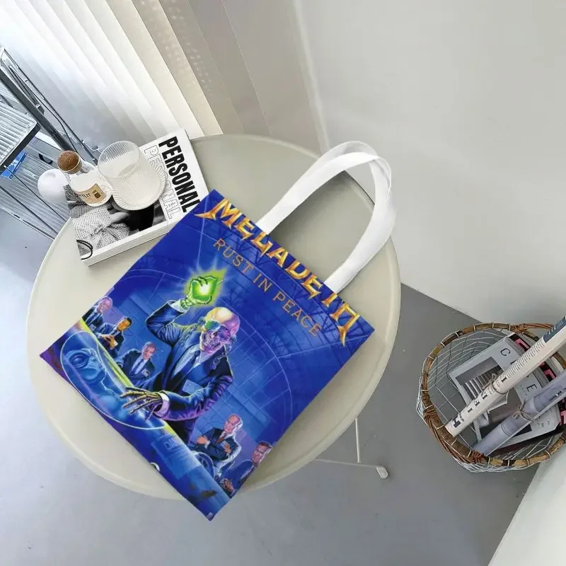 Megadeths Тяжелая сумка-тоут для продуктов Женская забавная Холщовая Сумка-тоут