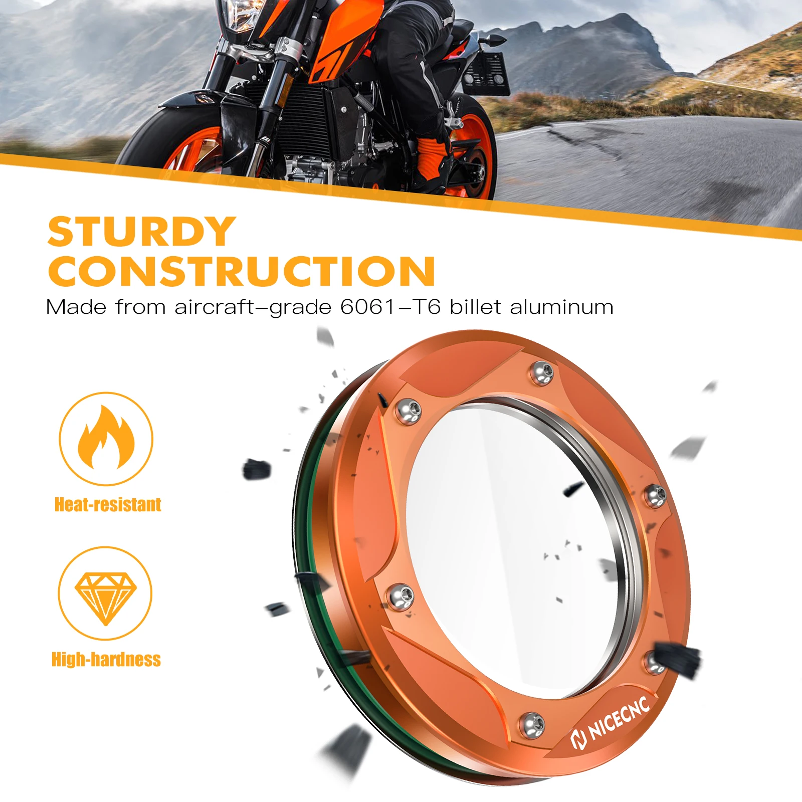 Прозрачная крышка сцепления для Husqvarna 701 Enduro Supermoto 2016-2023 KTM 690 R DUKE SMC 2008-2023 GASGAS 700ES 22-23