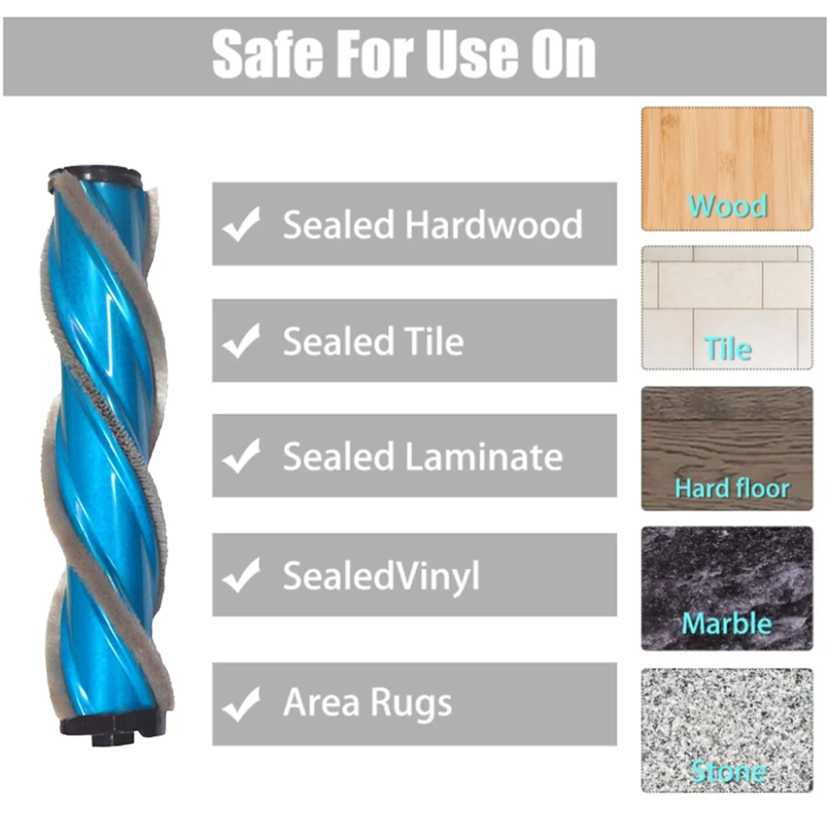 Запасные части роликовая щетка для беспроводного пылесоса Ultenic U11/Pro основная