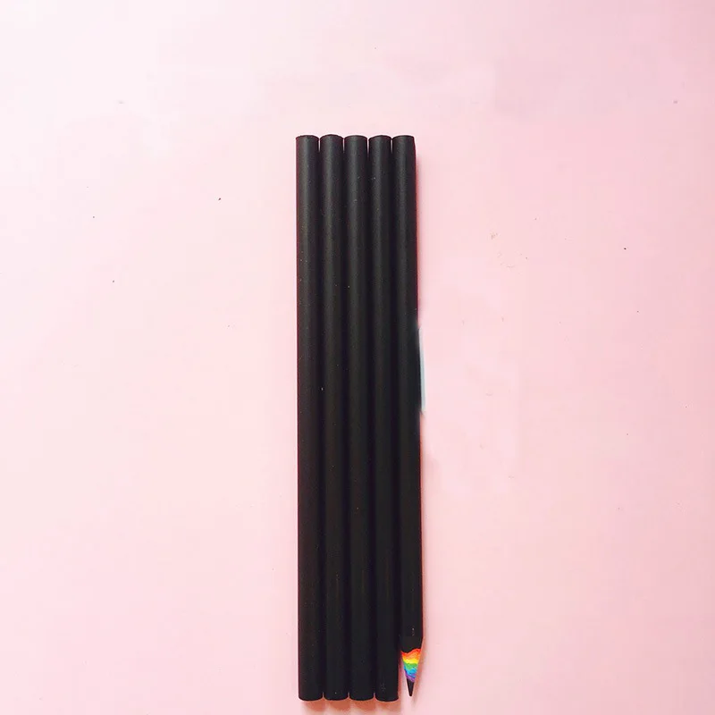 

5 шт. бумажный карандаш 2B Kawaii канцелярские принадлежности эстетический Радужный карандаш 2B для детей аксессуары для рисования Kawaii школьные принадлежности