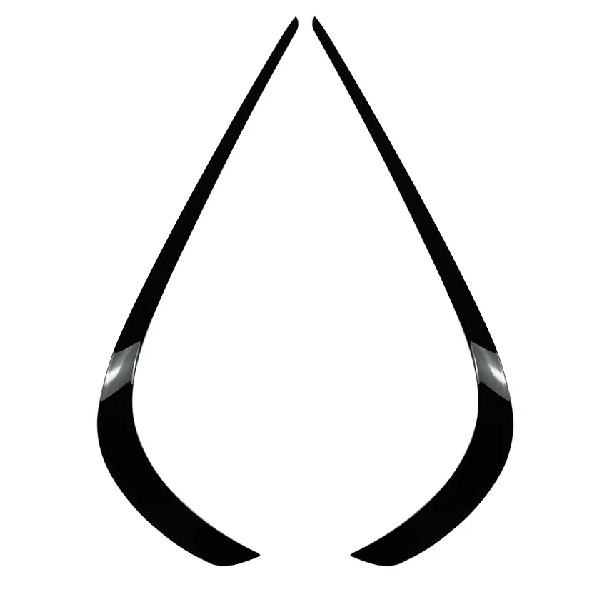 

Front Bumper Splitter Spoiler Fog Light Canard for Mercedes-Benz E-Class W212 Facelift 2013-2015 Piano Black