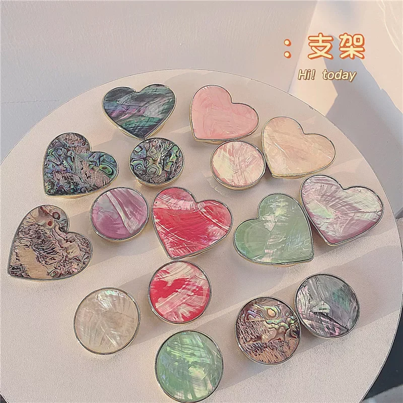 

Love Heart Handle Expanding Stand Socket Hand Holders Finger Ring Holder for Girls Mobile Accessory