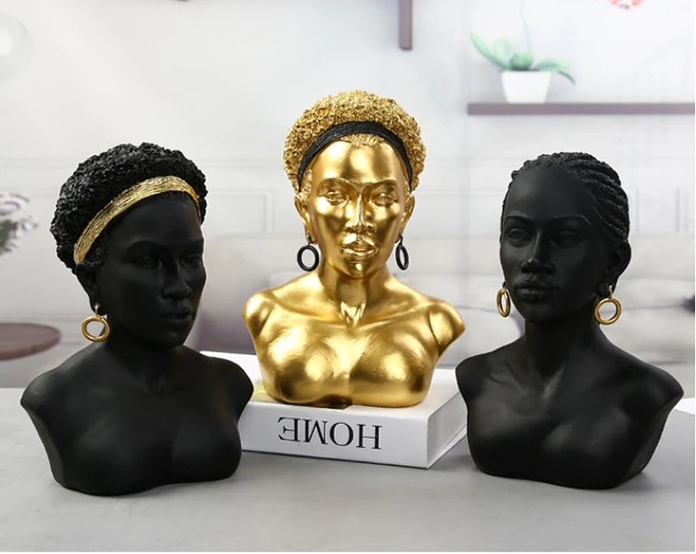 Африканский персонаж Аватар аксессуары из смолы серьги ожерелье подставка для