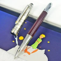 mss le petit prince 163 sliver wave cap rollerball pen luxury mb stationery writing smooth with serial number brown barrel
