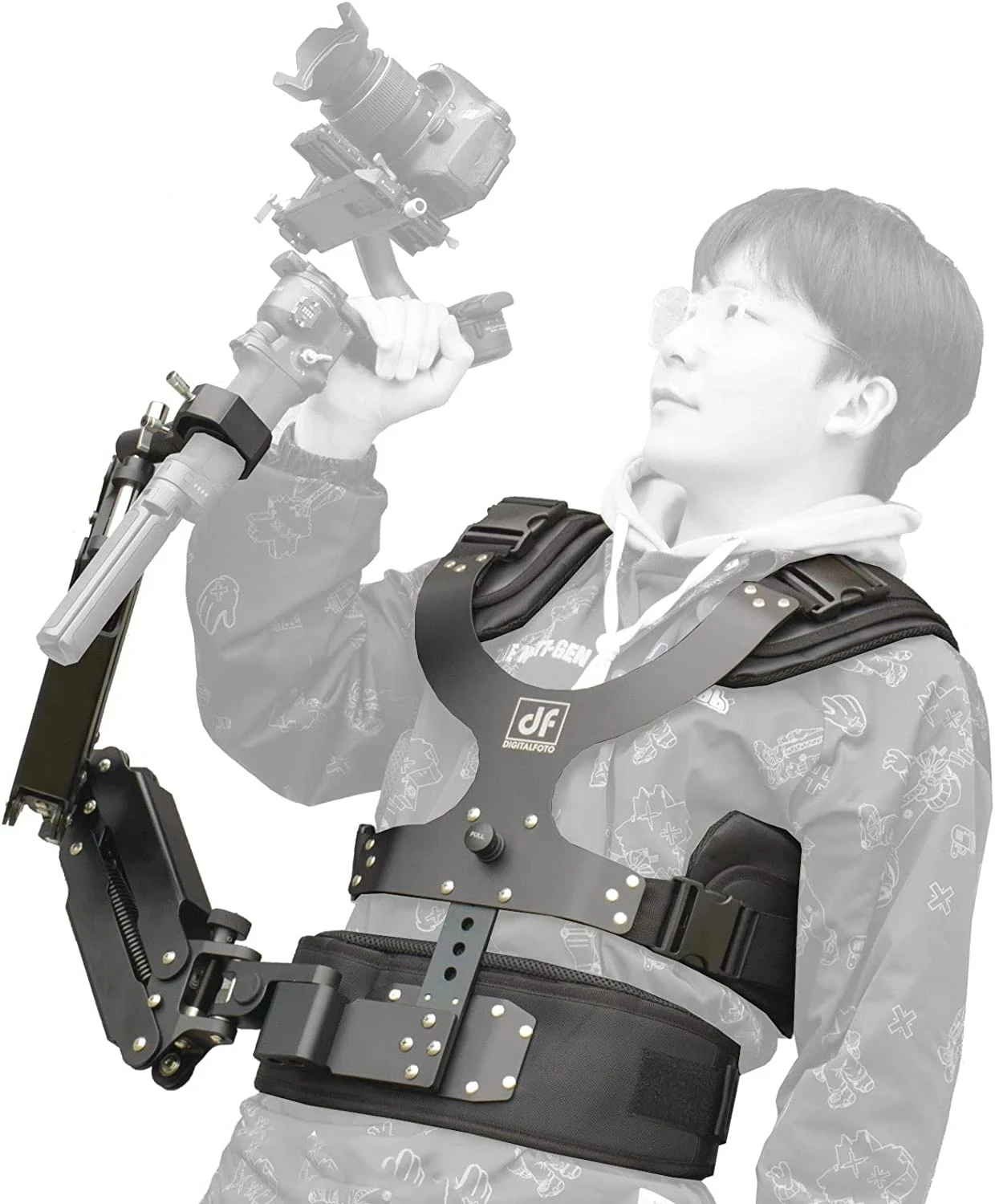 Опорный жилет DF THANOS-PRO C3II нагрузка 5-12 5 кг Z-ось с TH02 Steadicam 360 ° регулируется для DJI RS2