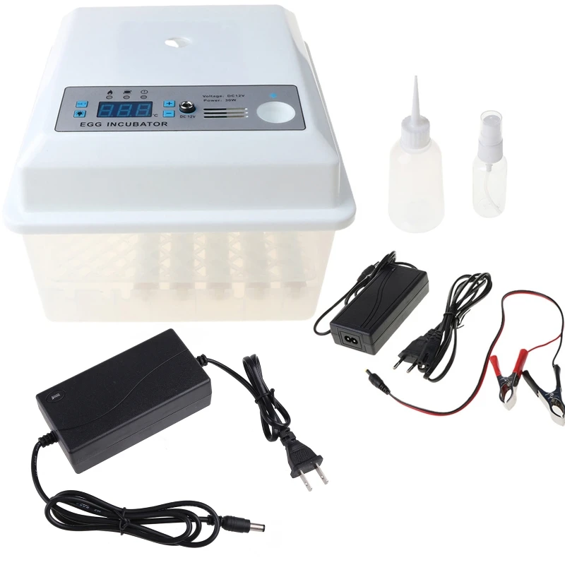 

12 Eggs Incubator Auto Hatchery Machine Digital Display Farm Incubation Tools