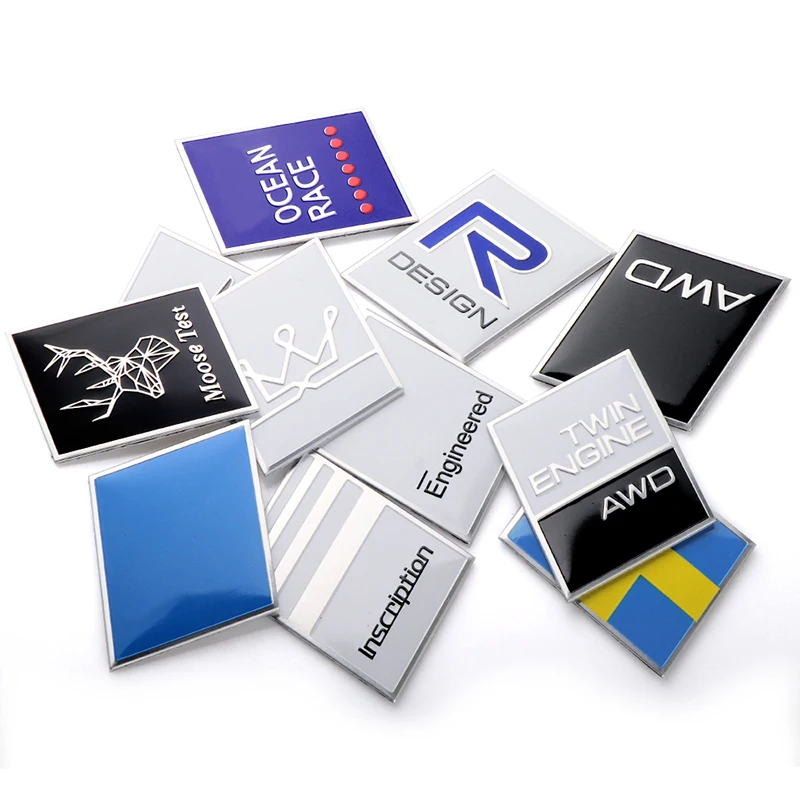 

4.5x5.5cm Car Sticker for R Design AWD Moose Test Emblem for Volvo Ocean V40 V60 V90 XC60 XC90 XC40 S60 S90 S80 C30 accessories