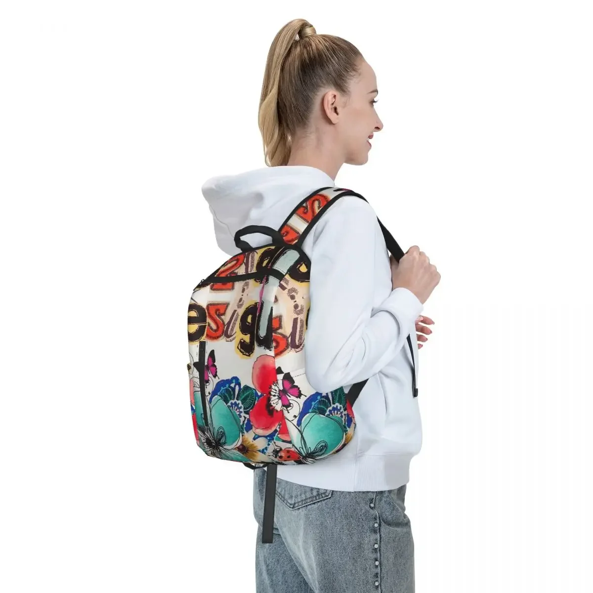 Фото Рюкзак Desigual для студентов, школьный ранец, походный/туристический рюкзак для мальчиков и девочек, модная сумка для книг, наплечная сумка №4