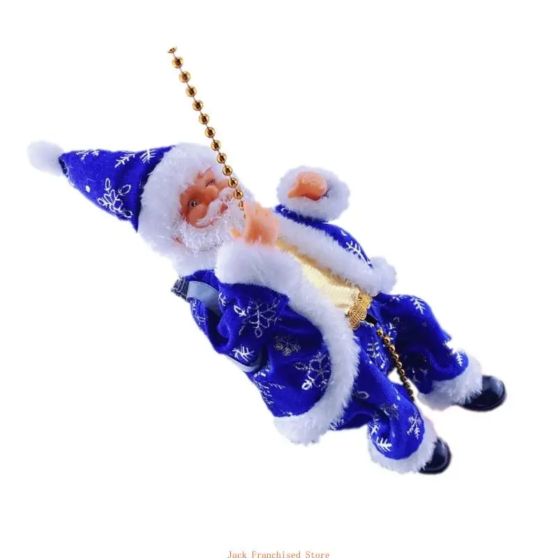 Легкая сборка Рождественская кукла Санта-Кукла восхождение по лестнице игрушка