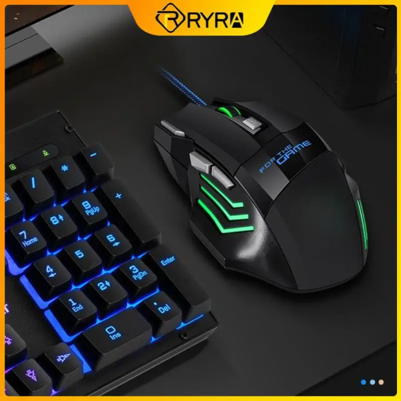 

RYRA Wired Game Mouse 7-key PC gamer cabinet Wired Mouse RGB Luminous USB Gaming Mouse DPI Adjustable For PC Laptop