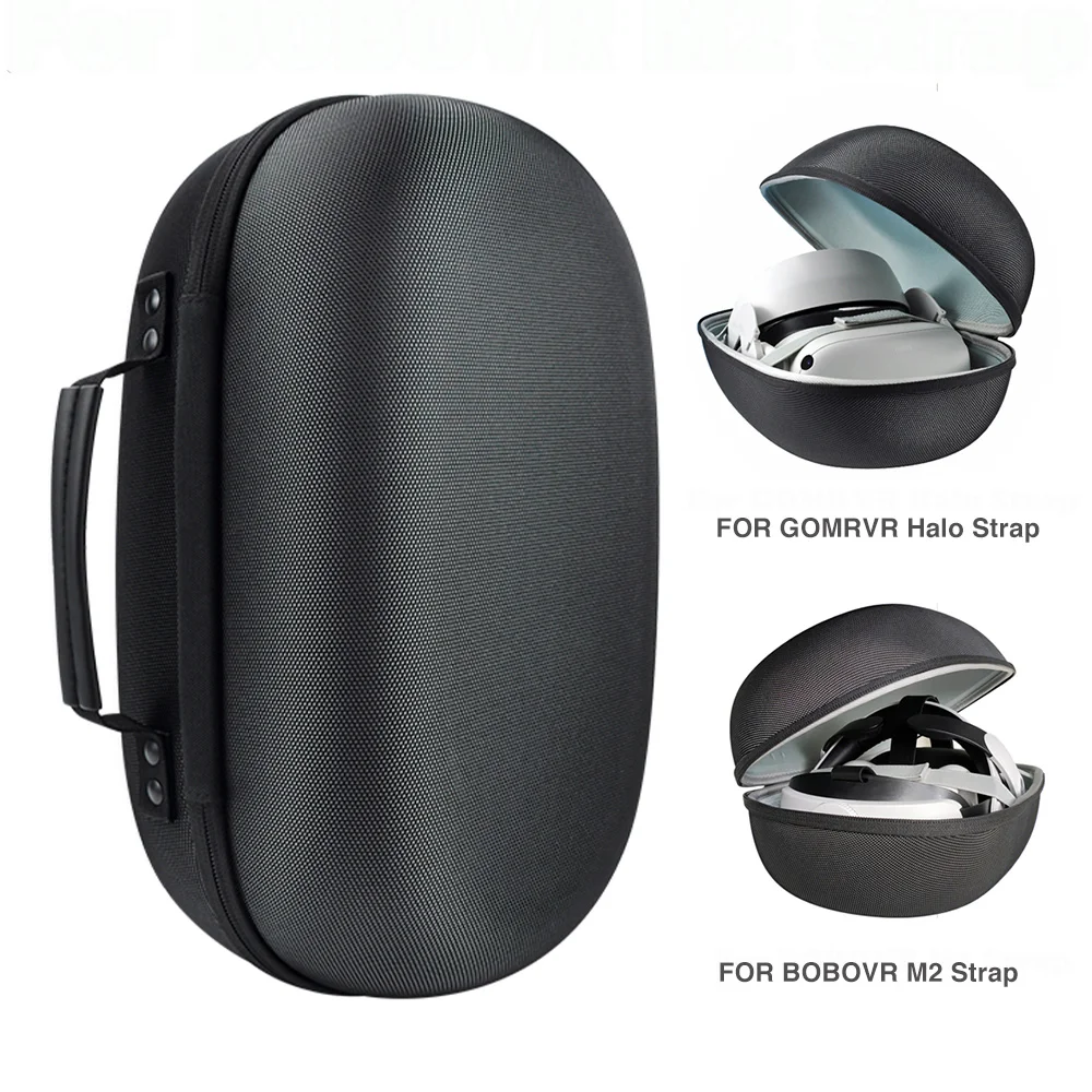 

EVA Hard Case for Oculus Quest 2 Halo Strap Improvements For BOBOVR M2 Strap Carrying Travel Storage Bag VR Headset Accessories