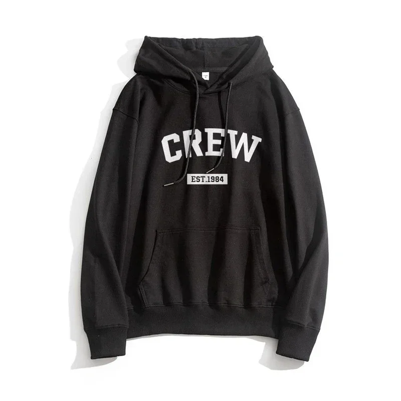 

Свитшоты с надписью для мужчин и женщин, Повседневная модная рубашка с капюшоном, пуловер с длинным рукавом, спортивный костюм оверсайз, унисекс