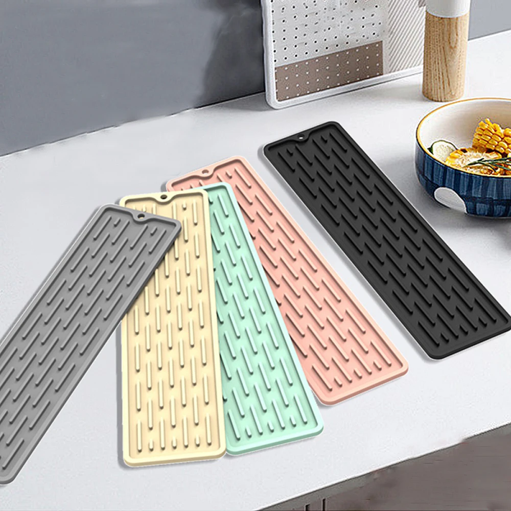 

Силиконовый коврик для смесителя, водонепроницаемый коврик для очистки смесителя, коврики для удаления брызг, теплоизоляционные кухонные приспособления для дома, аксессуары для ванной комнаты