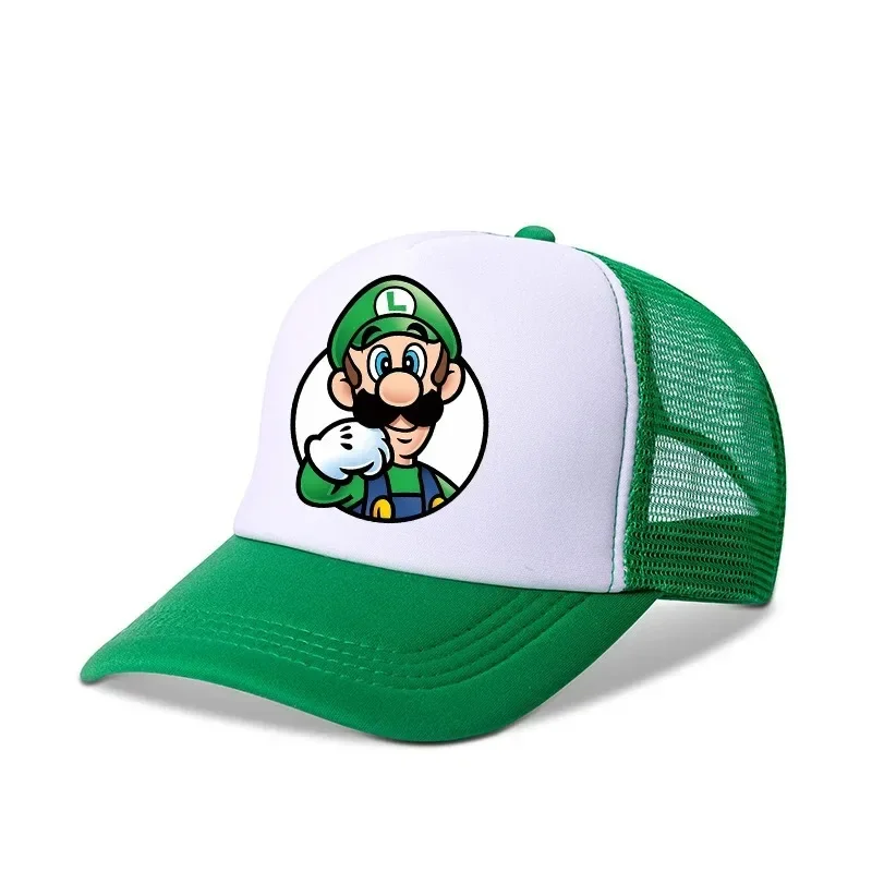 Бейсболки Mario Casual: универсальные полиэстеровые кепки для детей и взрослых, регулируемые, в стиле аниме, для водителей грузовиков (art.: 3920db065fd91) - 3920db065fd91