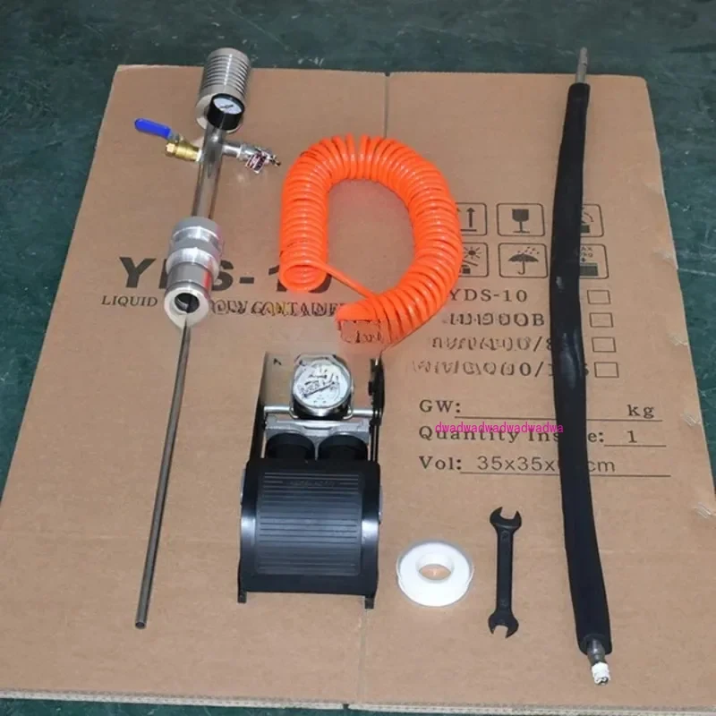 Насос жидкого азота педального типа Криогенный насос LN2 Ножной 5 л/мин