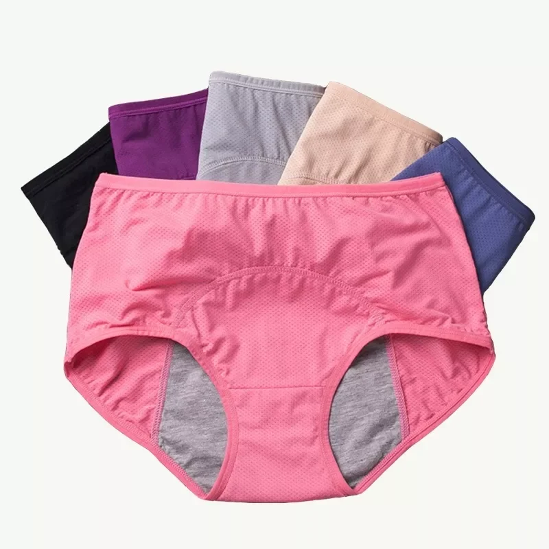 

Women Menstrual Panties Breathable Sexy Underpant Leak Proof Incontinence Underwear Period Proof Briefs High Waist