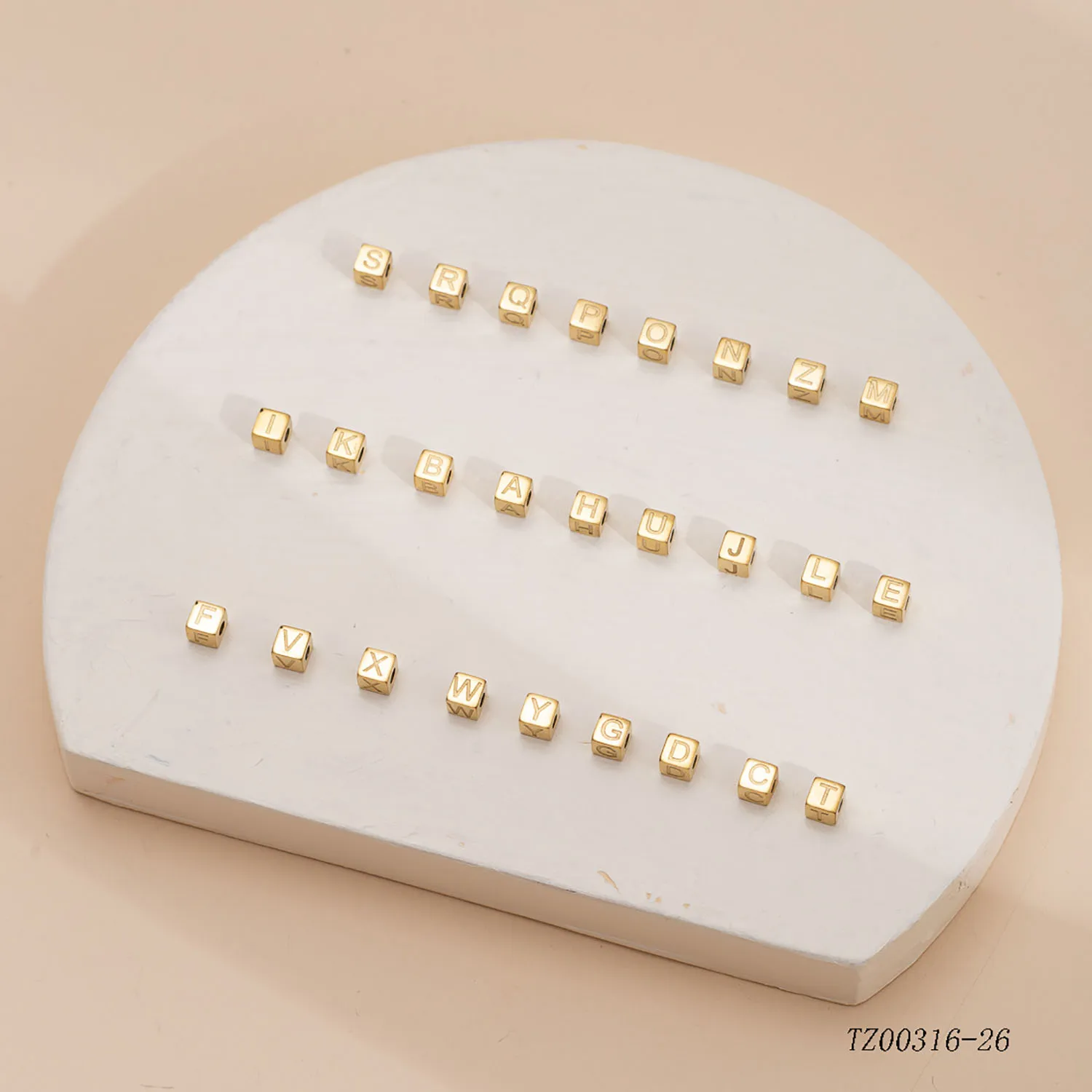 GD квадратный куб из нержавеющей стали круглая бусина-слайдер с отверстием