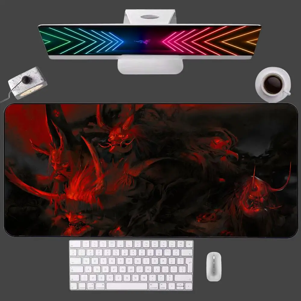 Japanese Ghost of Tsushima Home Mouse Pad Gaming Accessories PC Gamer Office Computer Desk Mat Laptop Varmilo Keyboard Mousepad
