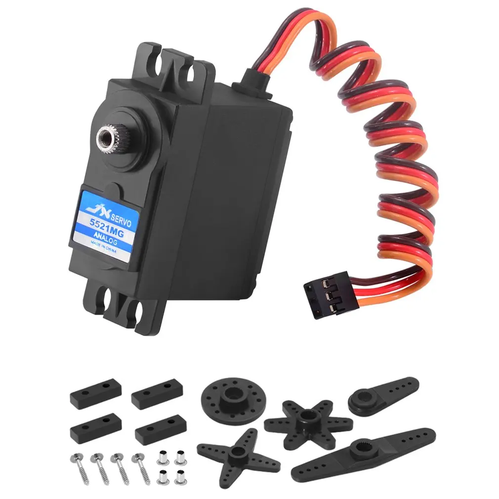 

JX Servo PS-5521MG 20KG High Torque Metal Gear Standrd Analog Servo For Rc Car Robot Plane Servo RC Models Spare Parts