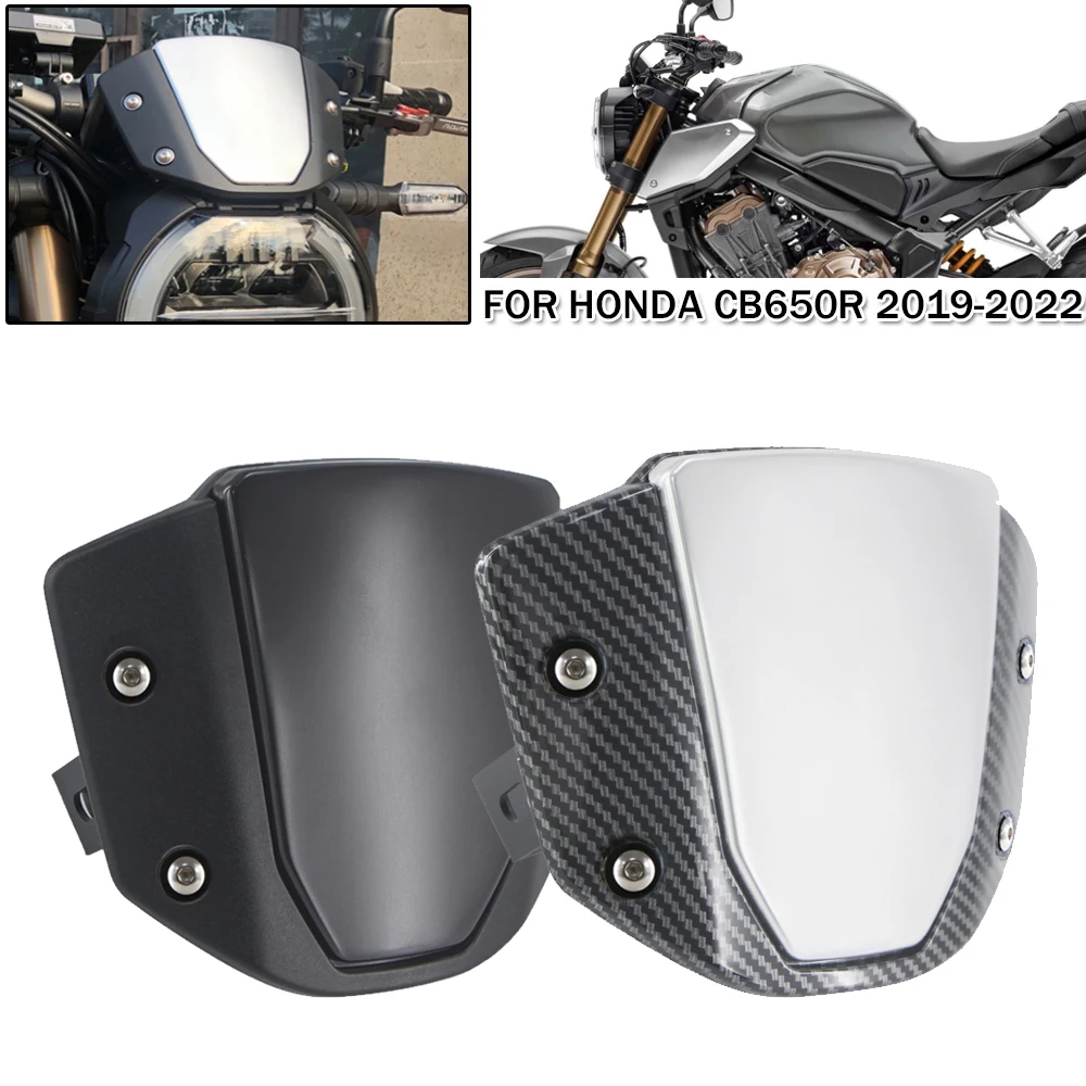 

Motorcycle Sports Windshield Wind Deflector Visor Front Screen With Bracket For Honda CB650R 2019 2020 2021 2022 CB 650R CB650 R