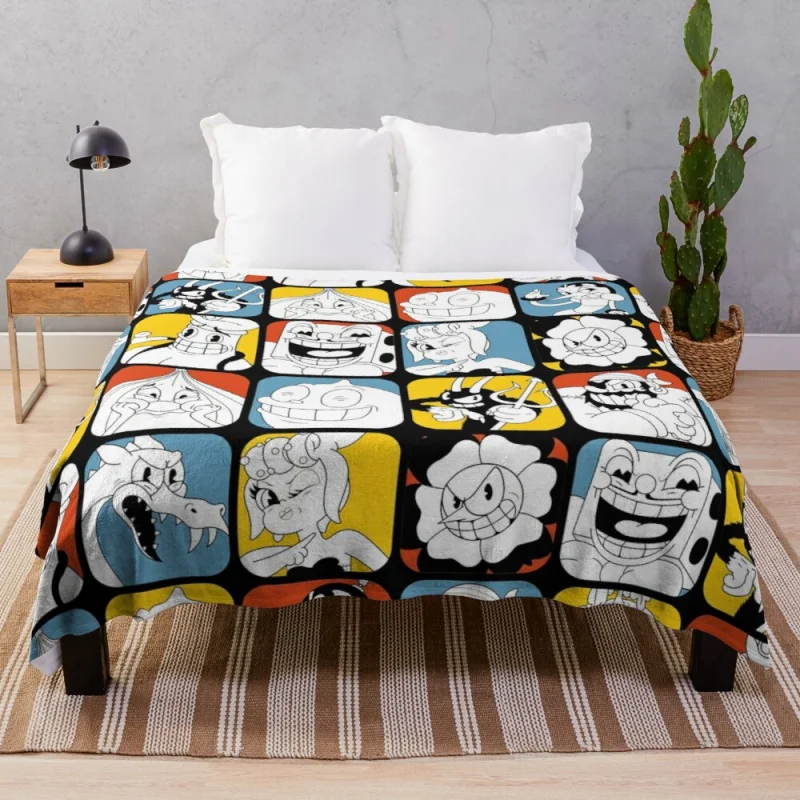 

Cuphead Bosses Throw Blanket