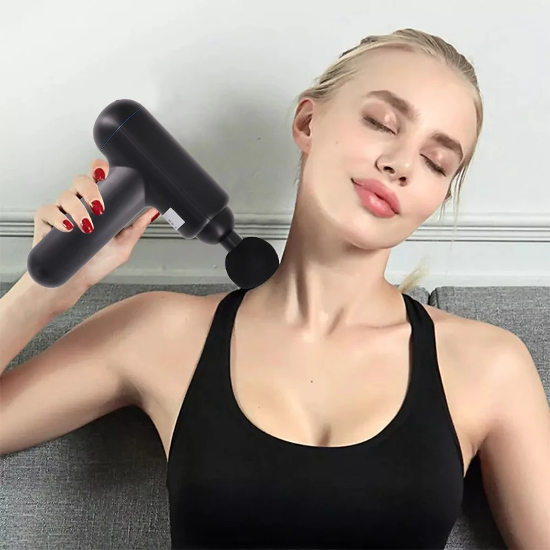 

Exercising Relaxation High Frequency Fascial Massage Gun Deep Muscle Massager Muscle Pain Body Neck Massage Pain Relief Massage