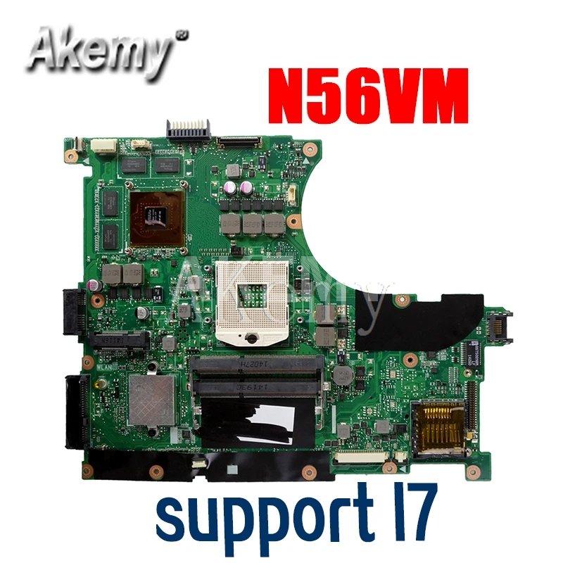 N56VB материнская плата для Asus N56VM N56VV N56VZ ноутбука REV2.0 GT740M GT650M поддержка I7 оригинал |