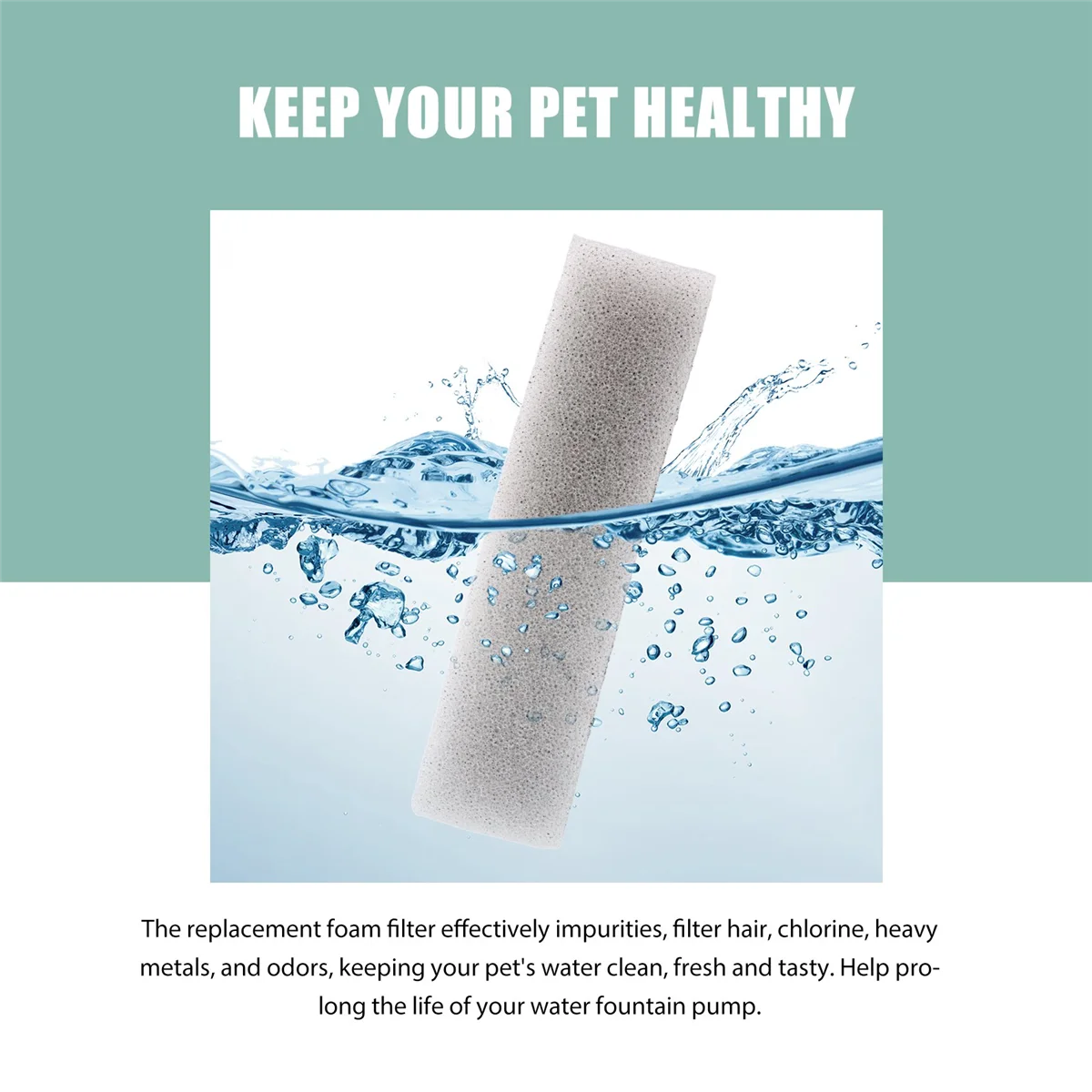 Водяной фонтанчик для домашних животных Сменный фильтр кошек и собак 12 упаковок