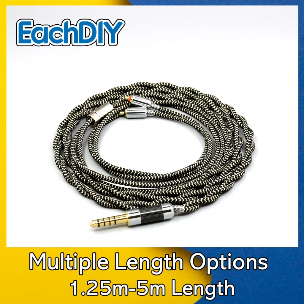 Фото 2-жильный плетеный кабель Litz OFC 2,8 мм для наушников UE Live UE6 Pro Lighting SUPERBAX IPX LN008058 №2