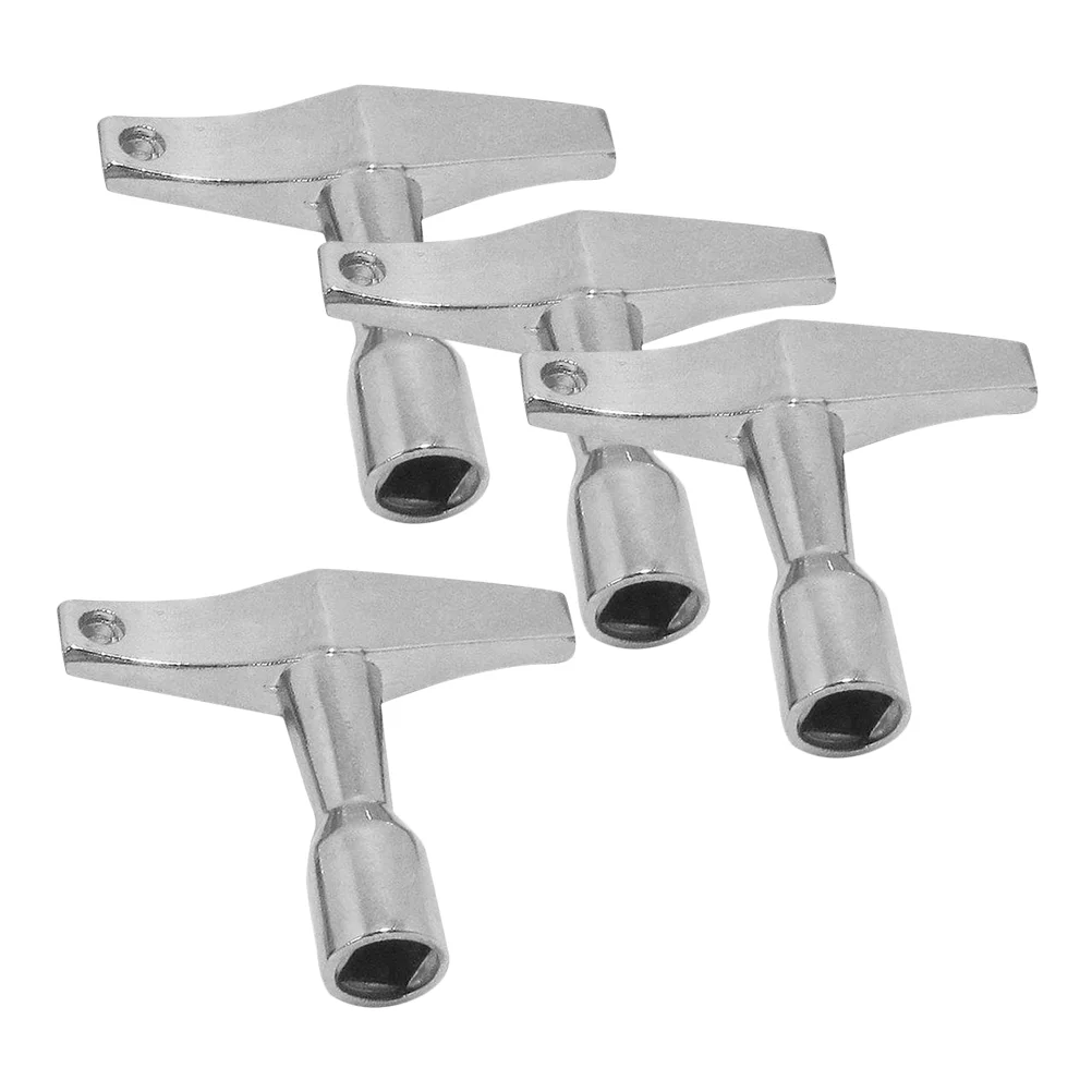 4 шт. барабанный ключ аксессуары для малого барабана металлический серебристый