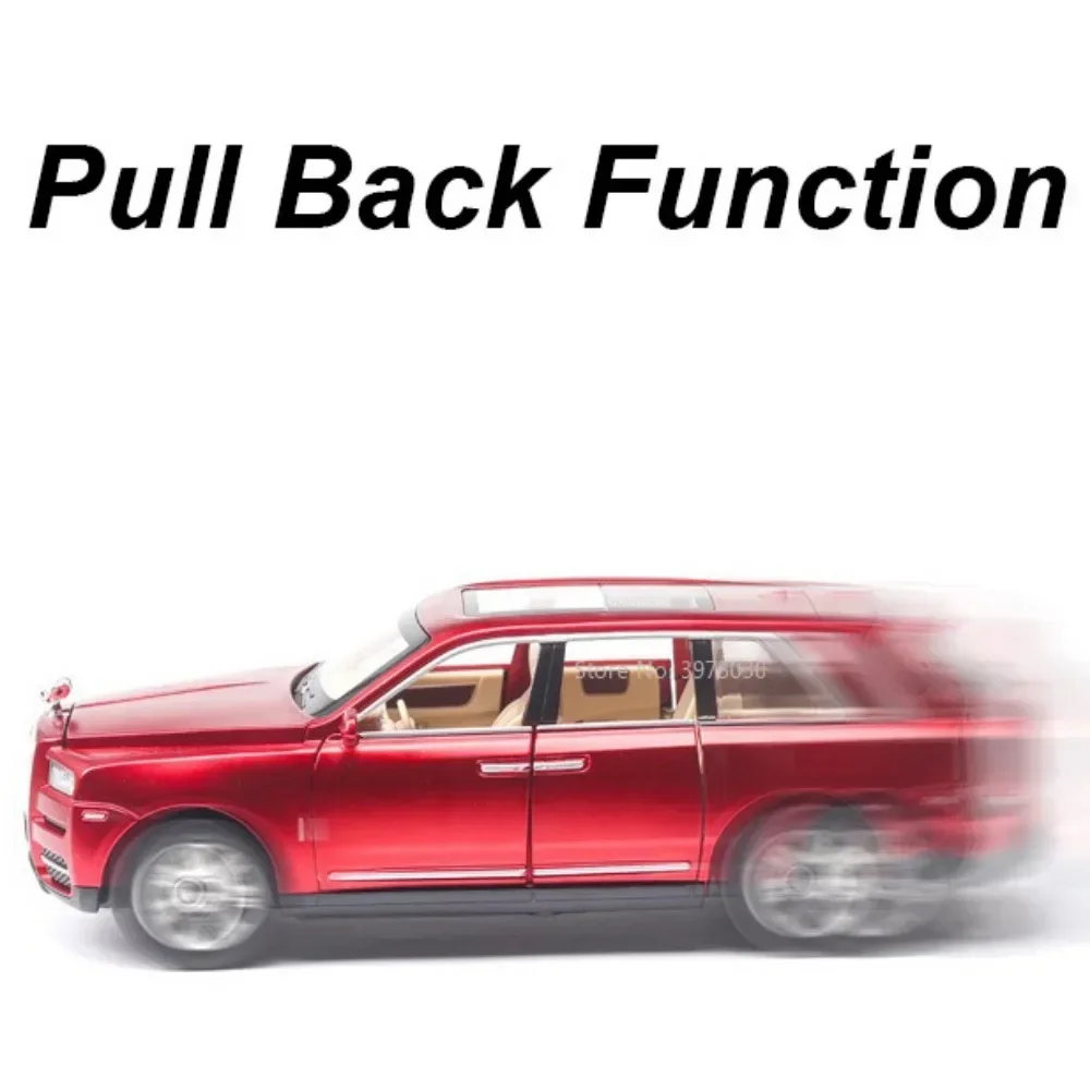 1:24 сплав Rolls-Royce Cullinan SUV игрушечный миниатюрный автомобиль модель литья под