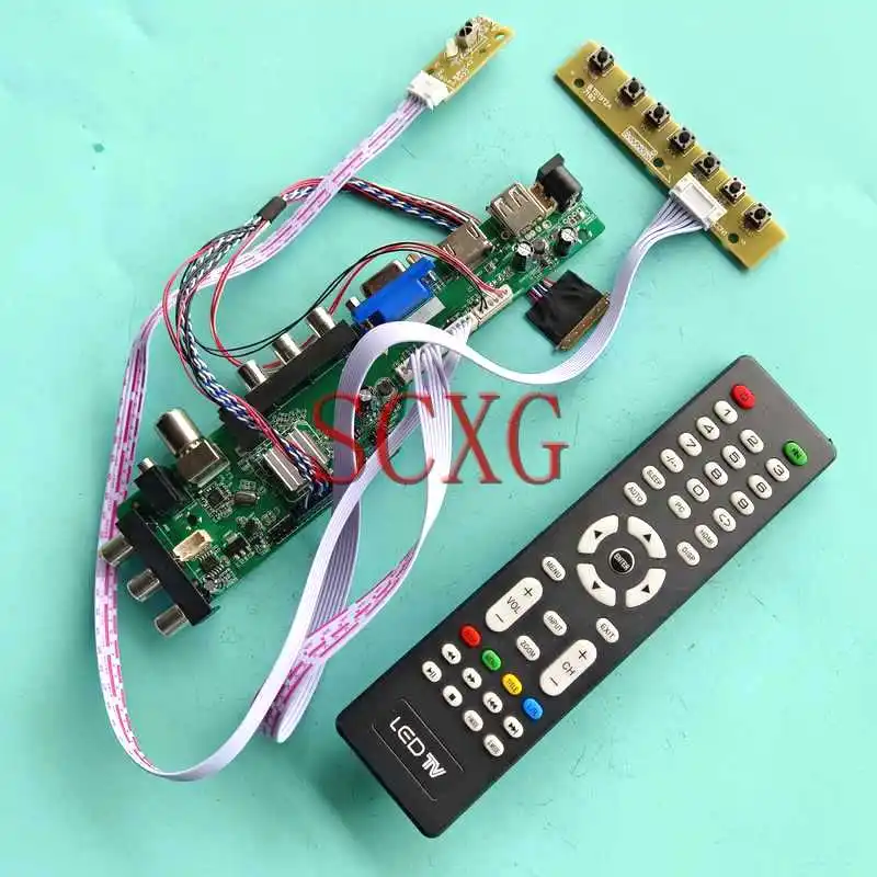 

Плата цифрового драйвера DVB с ЖК-панелью, подходит для Φ/TLC2/TLF1/TLHA 13,3 "AV RF USB 40 Pin LVDS 1366*768 комплект VGA HDMI-Совместимость
