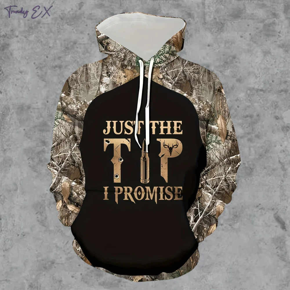 Новая толстовка с камуфляжным принтом рогов повседневная быстросохнущая