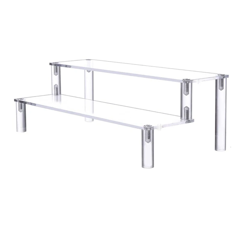 

Acrylic Display Stand-2 Layers Perfume Stand-Multifunctional and Durable Standpipe-Including Mounting Hardware