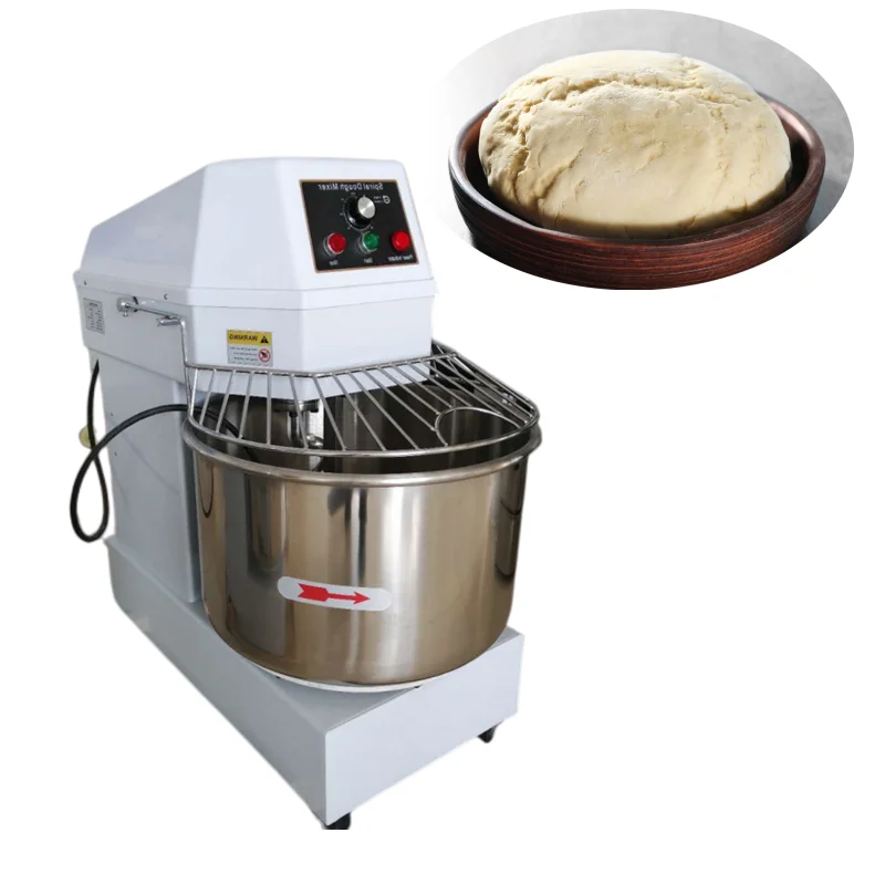 

Manufacturer 60L Bakery Mixing Machine 25kg Electric Mixer Spiral Dough Kneading Mixer Machine