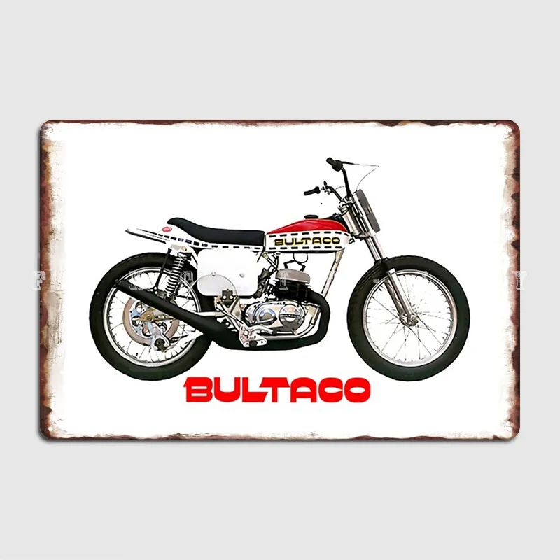 

Металлическая вывеска Bultaco для мотоцикла, персонализированный кинотеатр, гостиная, паб, гараж, Настенный декор, оловянные вывески, плакаты