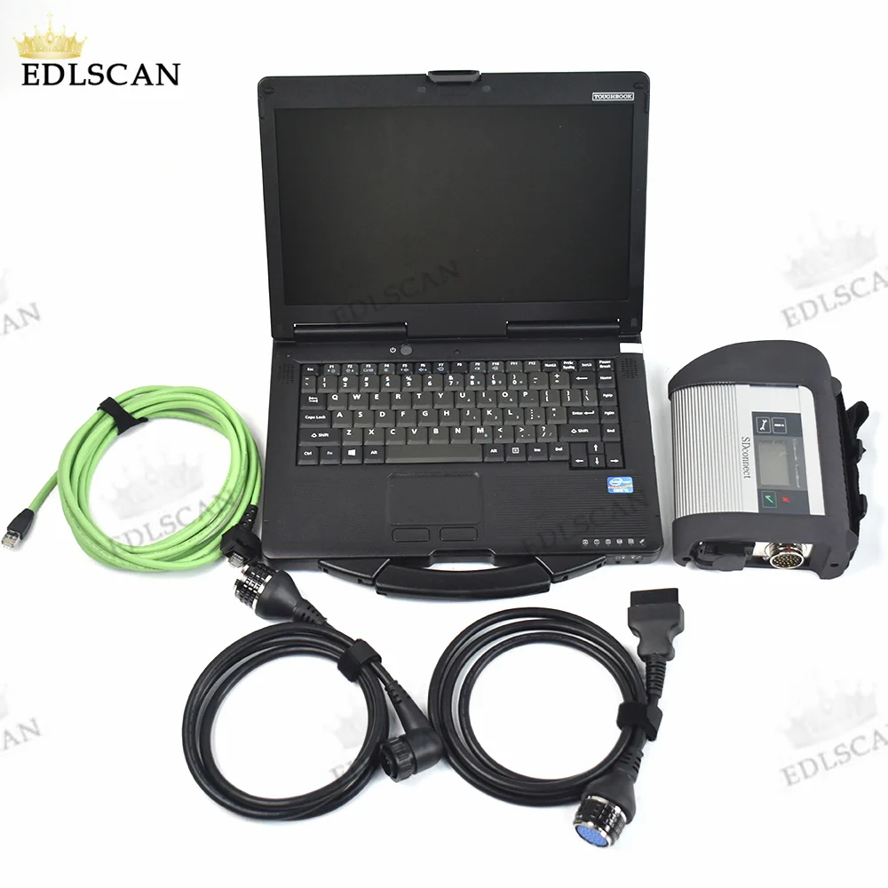 Полный чип для ноутбука CF 53 для MB Star C4 MB SDConnect Compact 4 Doip диагностический инструмент для грузовика с поддержкой Wi-Fi 12 В 24 В Автомобильный сканер