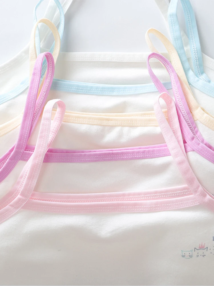 LHMOFA Тренировочные бюстгальтеры для девочек-подростков тонкое хлопковое нижнее