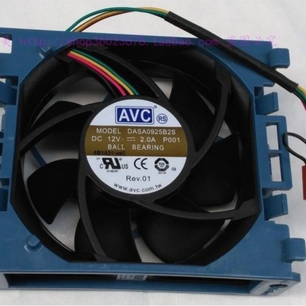 AVC DASA0925B2S 92 мм X 25 DC 12 В 2 0 А 4-проводной ШИМ-вентилятор для ML350 G6 охлаждение сервера