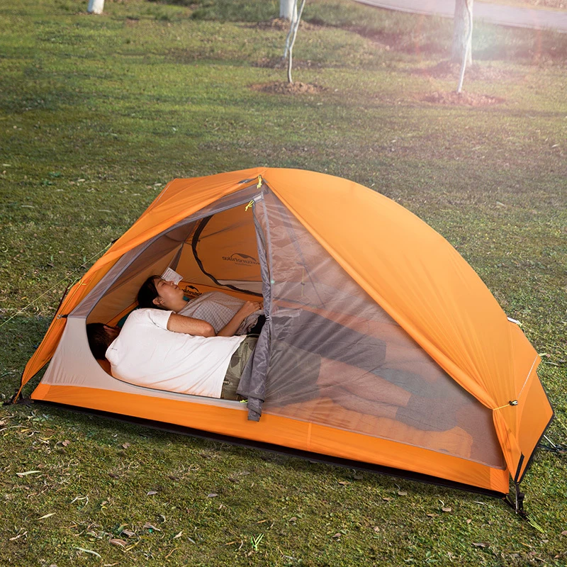 

Camping Outdoor Tent Silicon Ultralight Riding Double Layer Hiking Climbing Camping Tents Backpacking Tente Voiture Camping Tarp