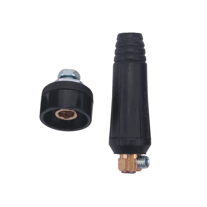 

1 Set Of Black European Style Electric Welding Machine Cable Connector DKJ Quick Connector Plug Socket