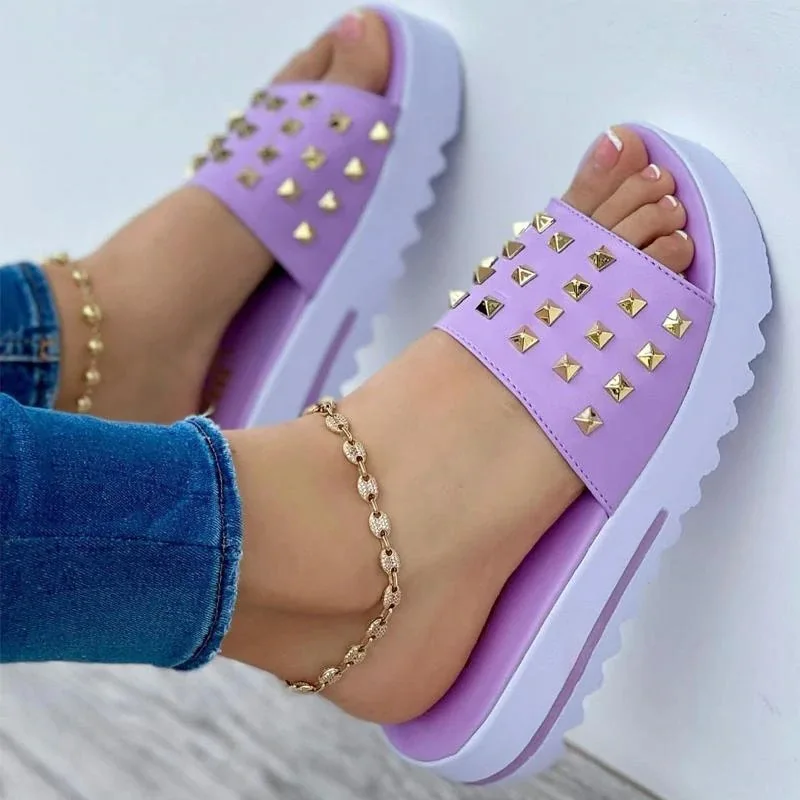 Women Sandals 2023 Low Heels Sandals For Summer Flip Flops Women Slippers Casual Summer Shoes Women Wedge Sandal Zapatos Mujer