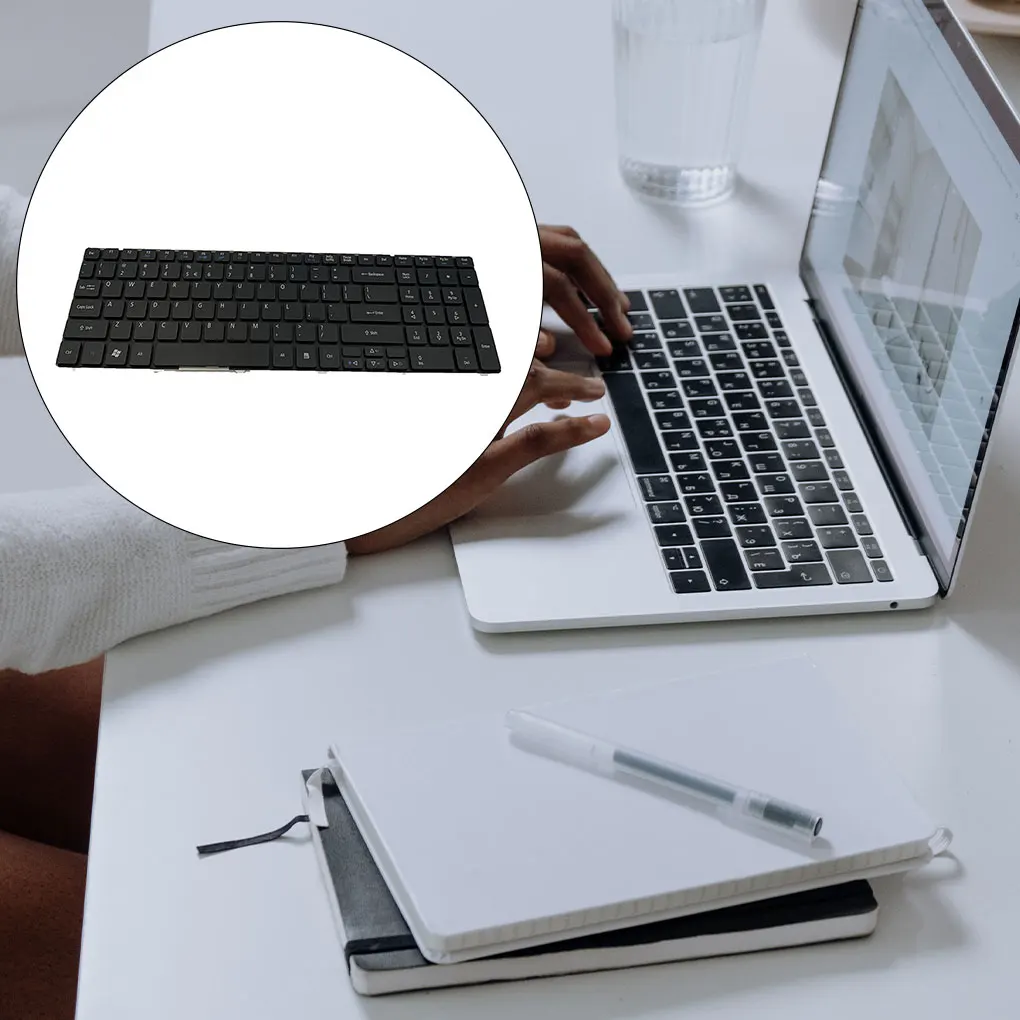 

Keyboard Gaming Input Equipment Black Notebook Repair Parts Keyboards Replacement for Acer Aspire 5250 5410 US